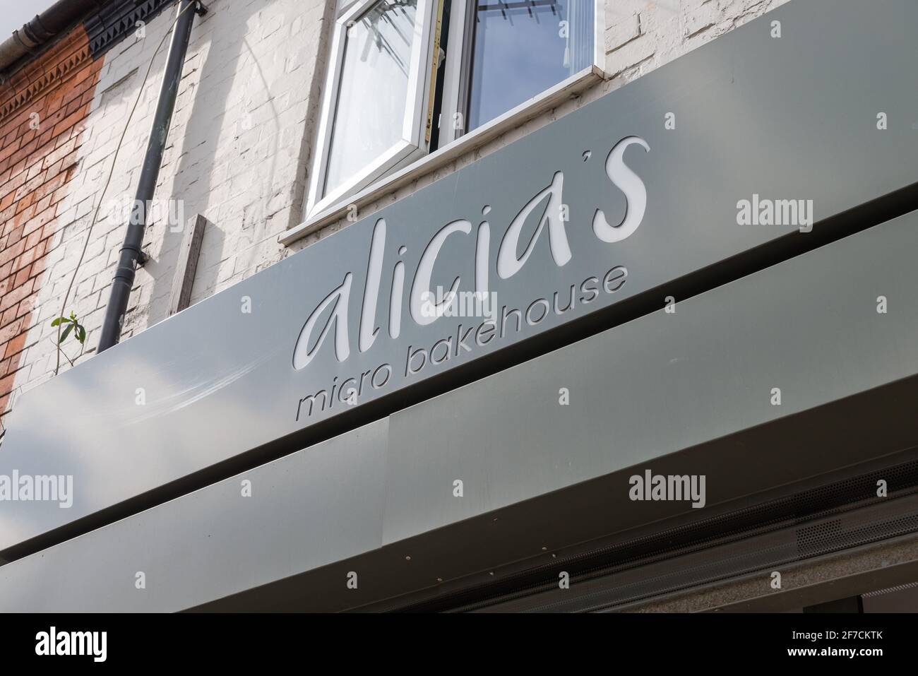 Alicia's Micro Bakehouse on the Pershore Road, Stirchley, Birmingham, Regno Unito Foto Stock