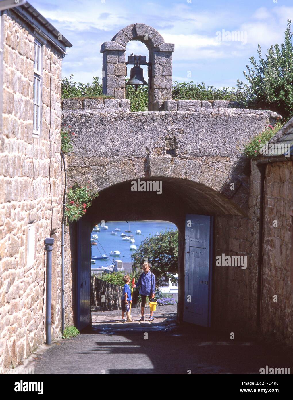 Gateway Garrison, St Mary, Hugh Town, Isole Scilly, Cornwall, England, Regno Unito Foto Stock