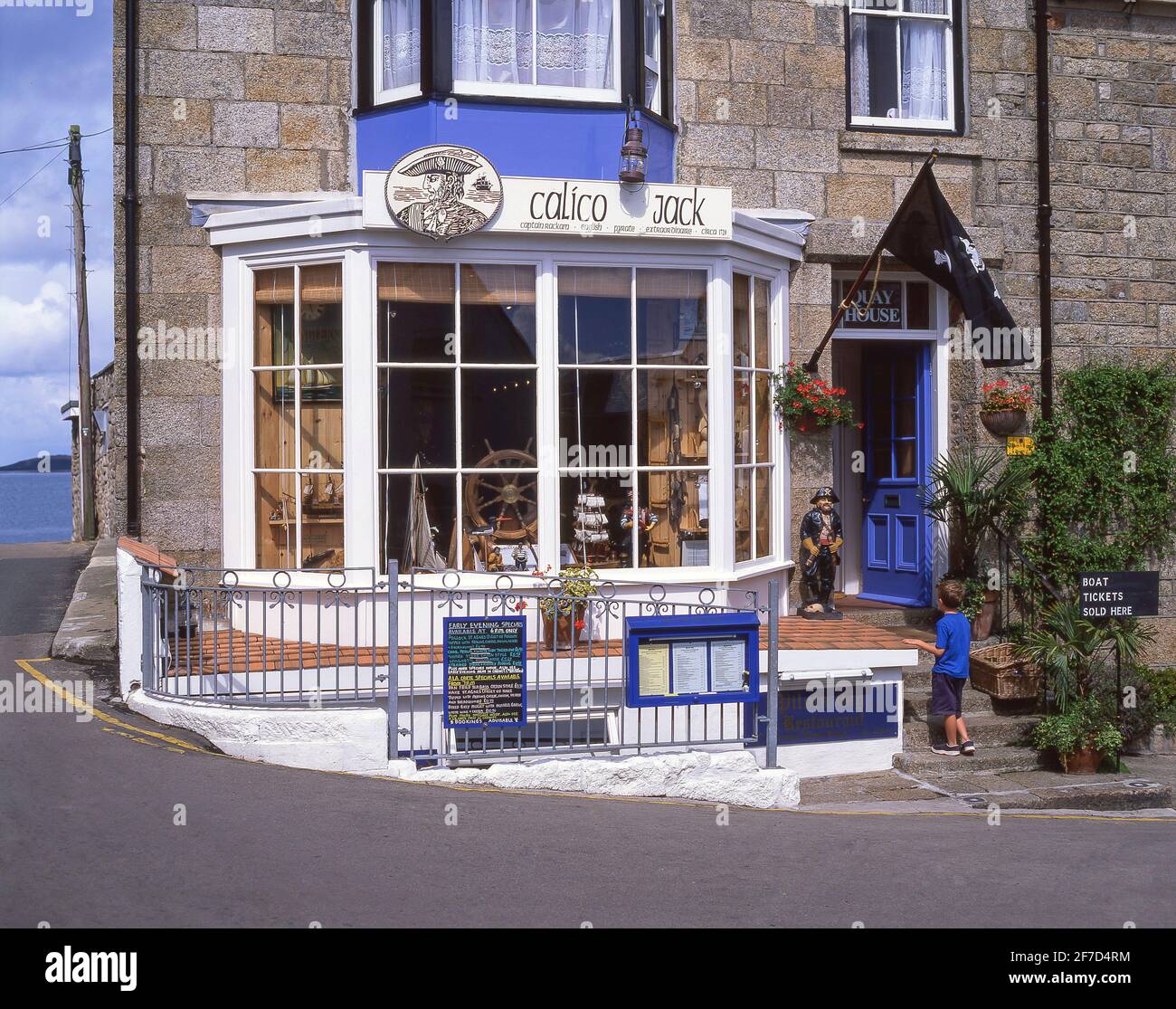 Calico Jacks Restaurant, The Bank, St Mary's, Hugh Town, Isles of Scilly, Cornovaglia, Inghilterra, Regno Unito Foto Stock
