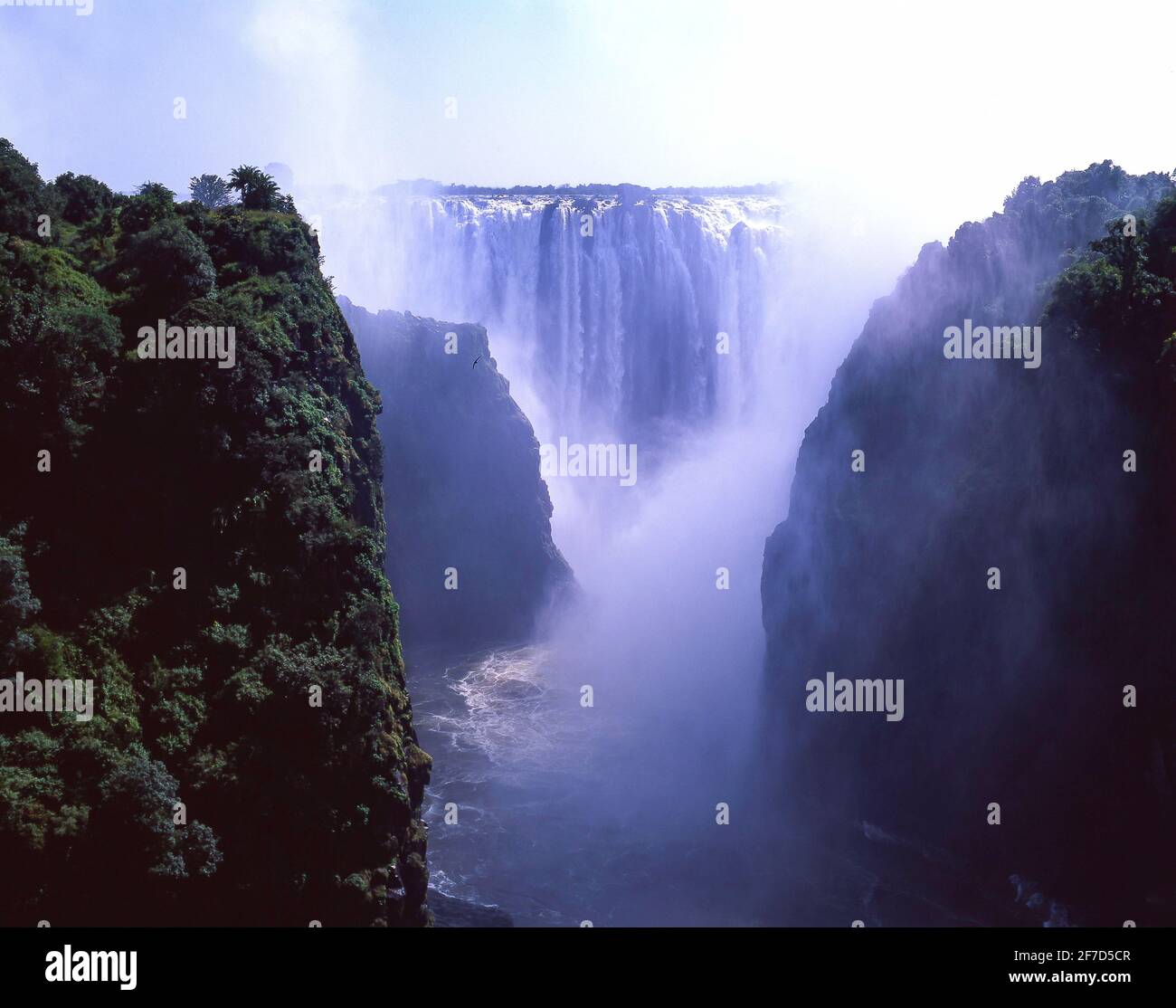 Victoria Falls Livingstone, sud della provincia, Repubblica di Zambia Foto Stock