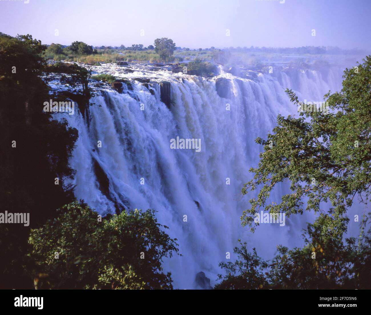 Victoria Falls Livingstone, sud della provincia, Repubblica di Zambia Foto Stock