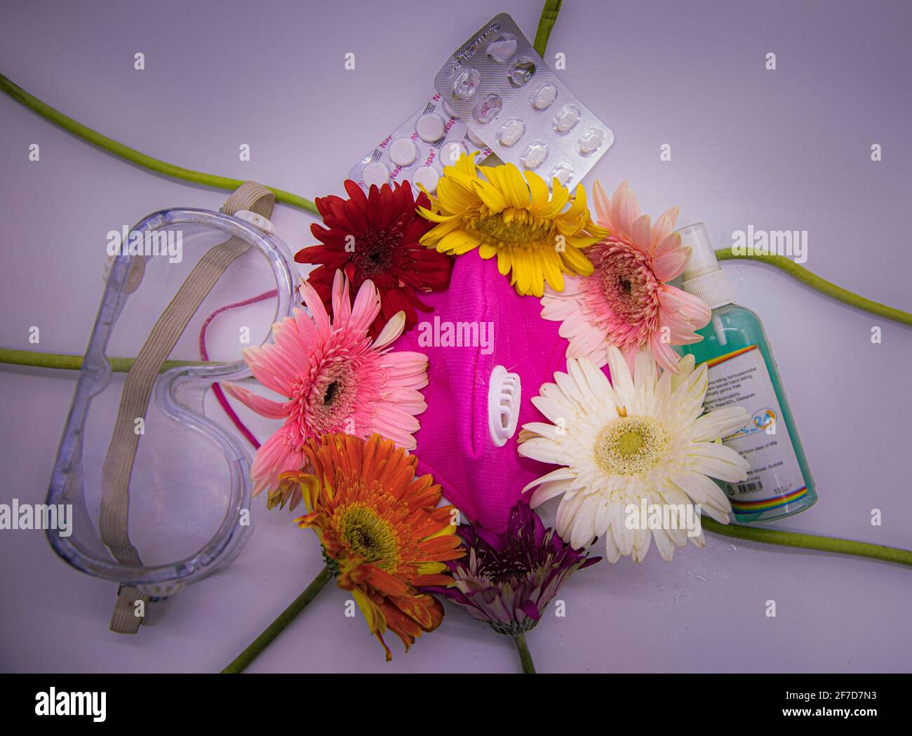 Tributo alle persone colpite da Covid Foto Stock