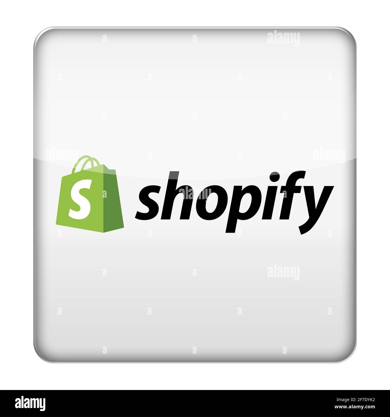 Icona del logo Shopify Foto Stock