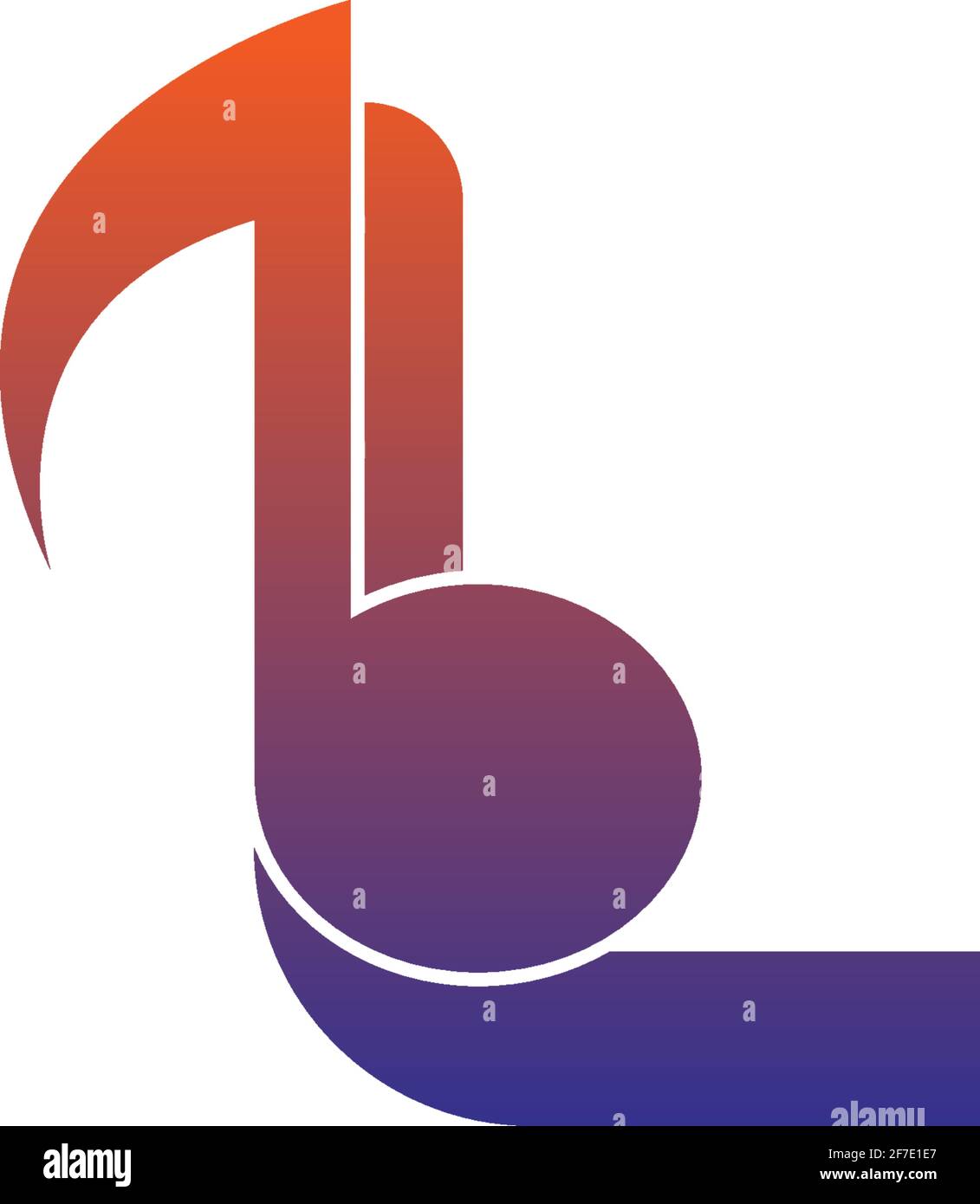 Icona del logo lettera L con modello di simbolo di disegno di note musicali  vettore Immagine e Vettoriale - Alamy