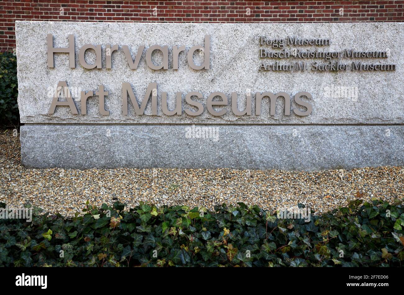 Lapide di Harvard Art Museums/Fogg Museum.Busch-Reisinger Museum/Arthur M.Sackler Museum.Harvard University.Cambridge.Massachusetts.USA Foto Stock