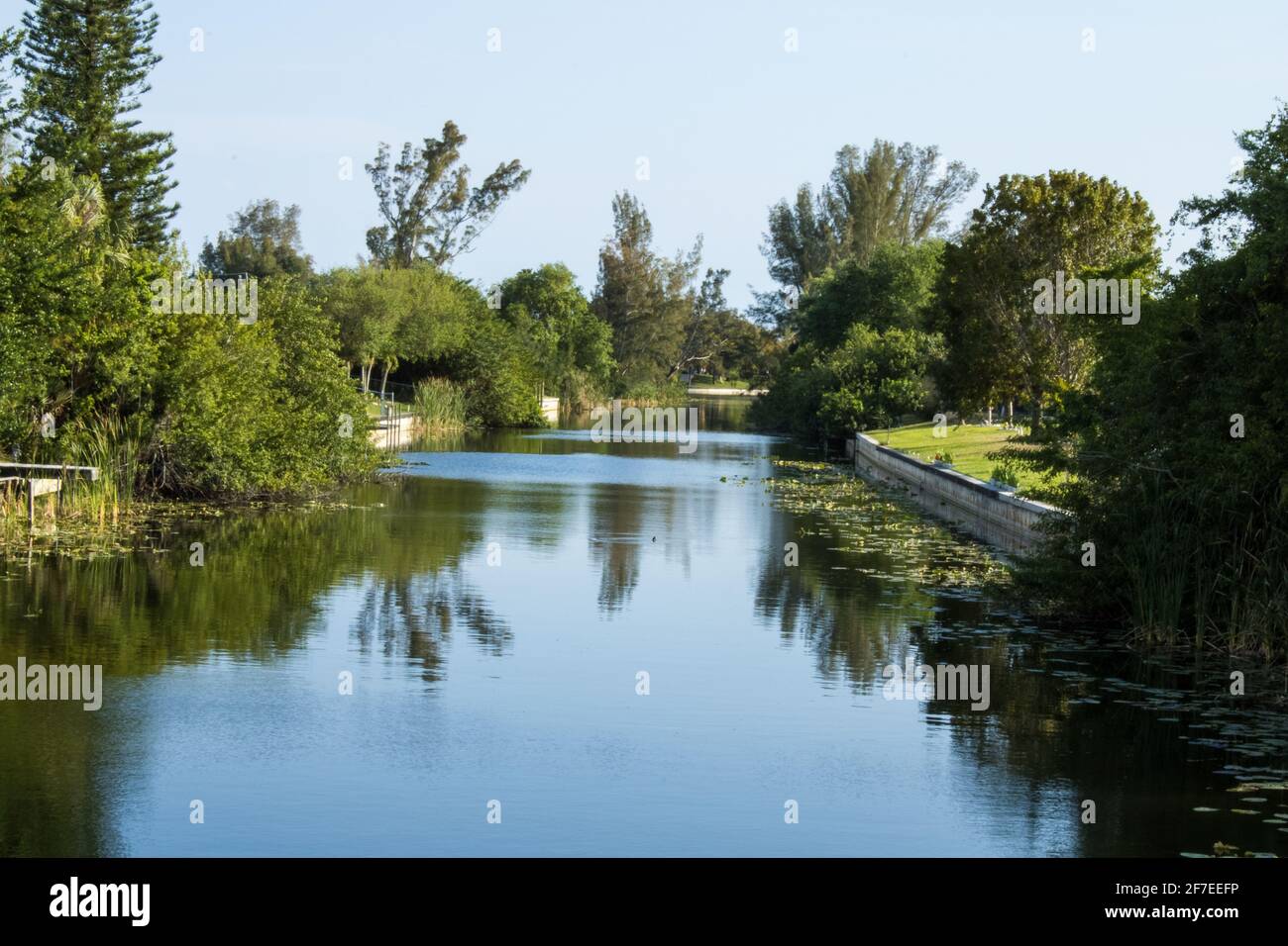 Canale di Cape Coral, Florida 1 Foto Stock