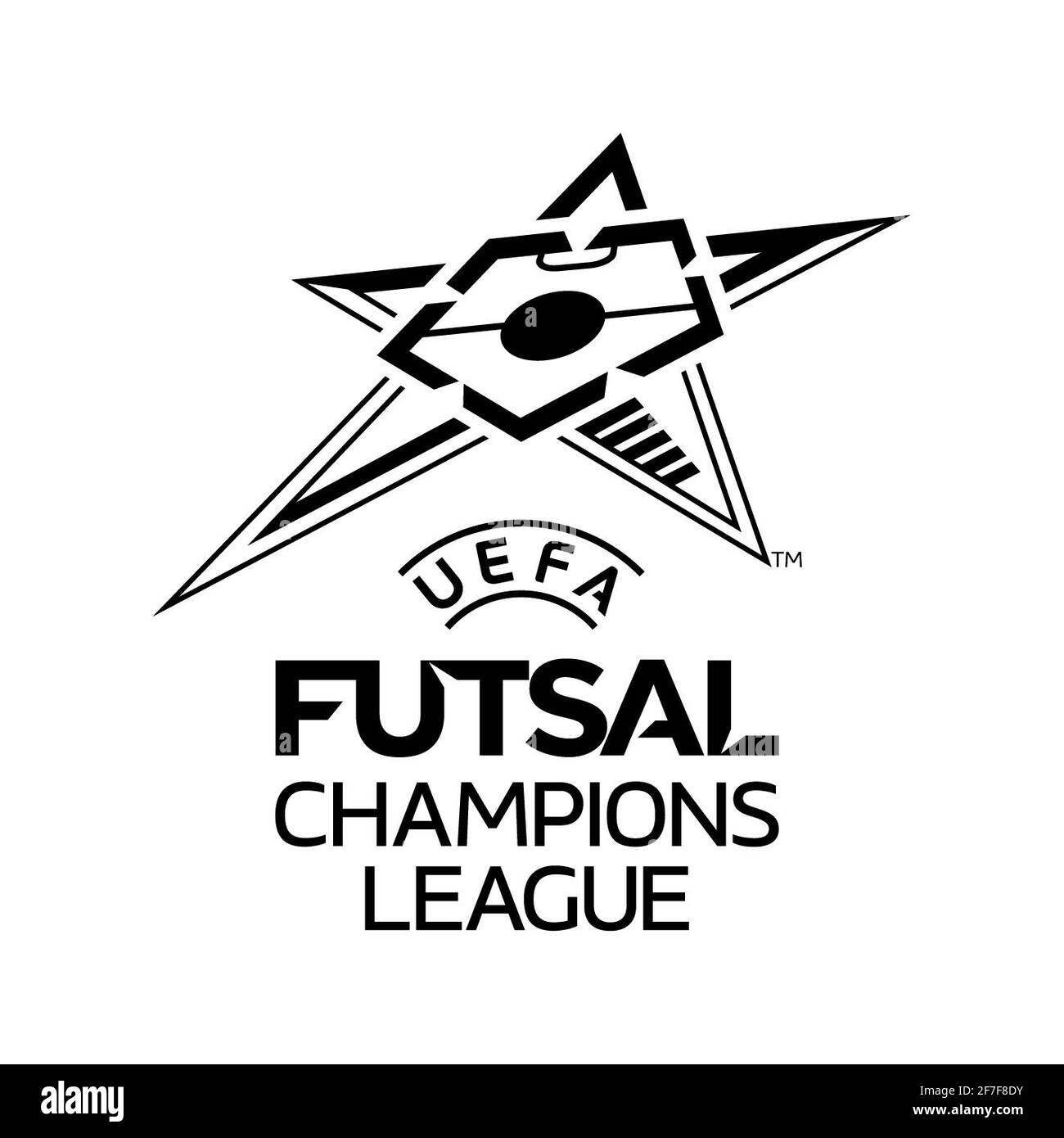 Logo UEFA Futsal Champions League Foto Stock