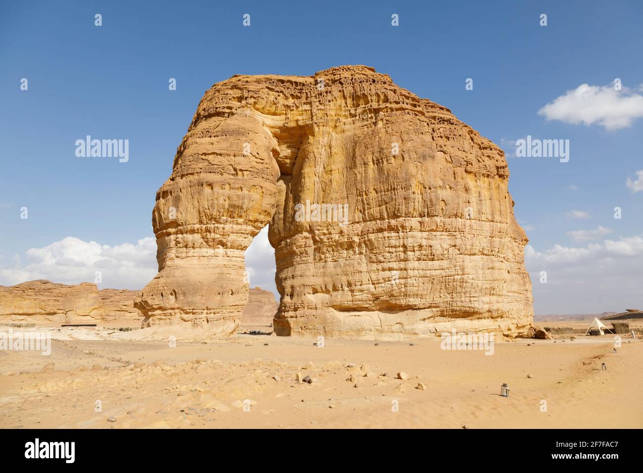 Famoso Elephant Rock ad al Ula, Arabia Saudita Foto Stock