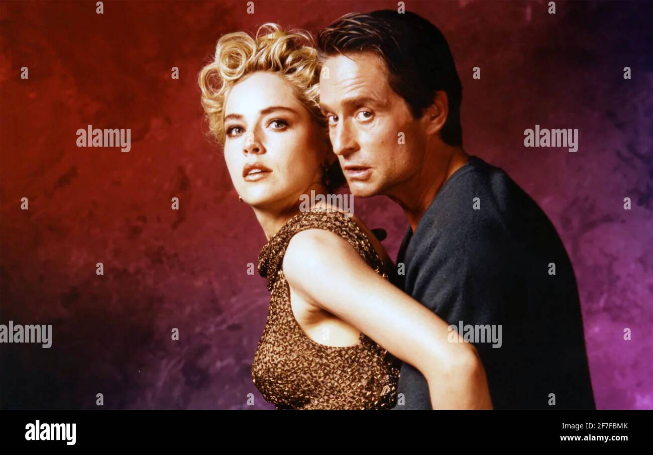 Istinto di base 1992 TriStar Pictures film con Sharon Stone e Michael Douglas Foto Stock