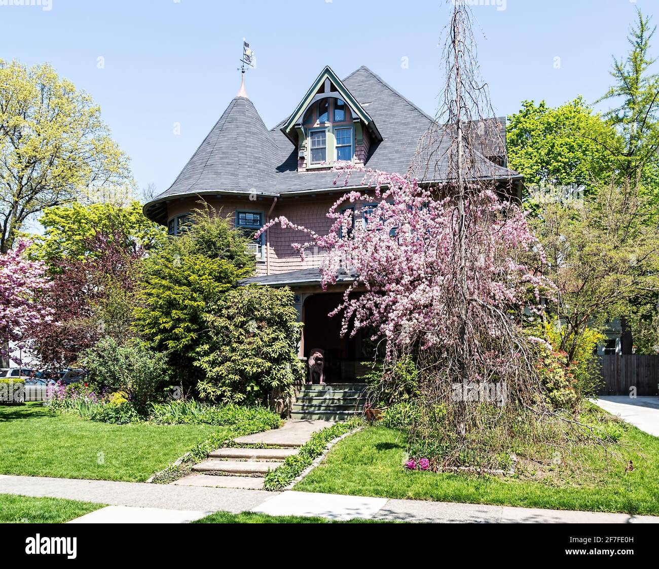 Prospect Park South Historic District - Case punto di riferimento nel centro di Brooklyn. Foto Stock