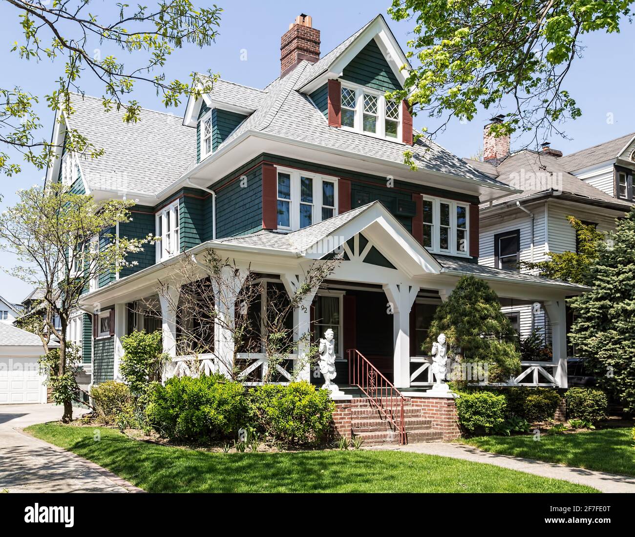 Prospect Park South Historic District - Case punto di riferimento nel centro di Brooklyn. Foto Stock