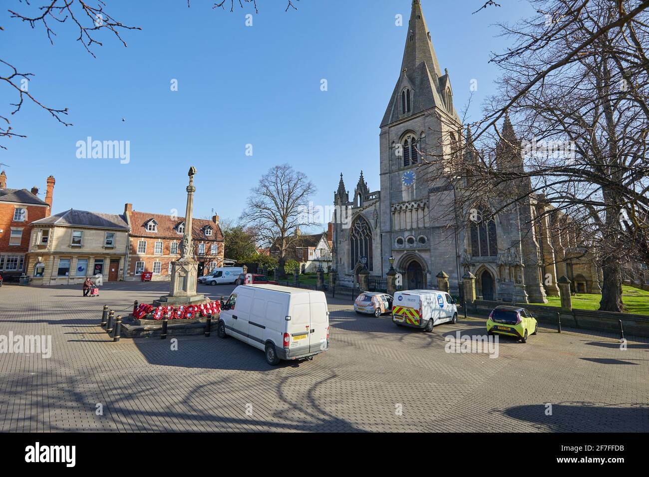 Sleaford Chiesa Parrocchiale di St Denys, Sleaford Foto Stock