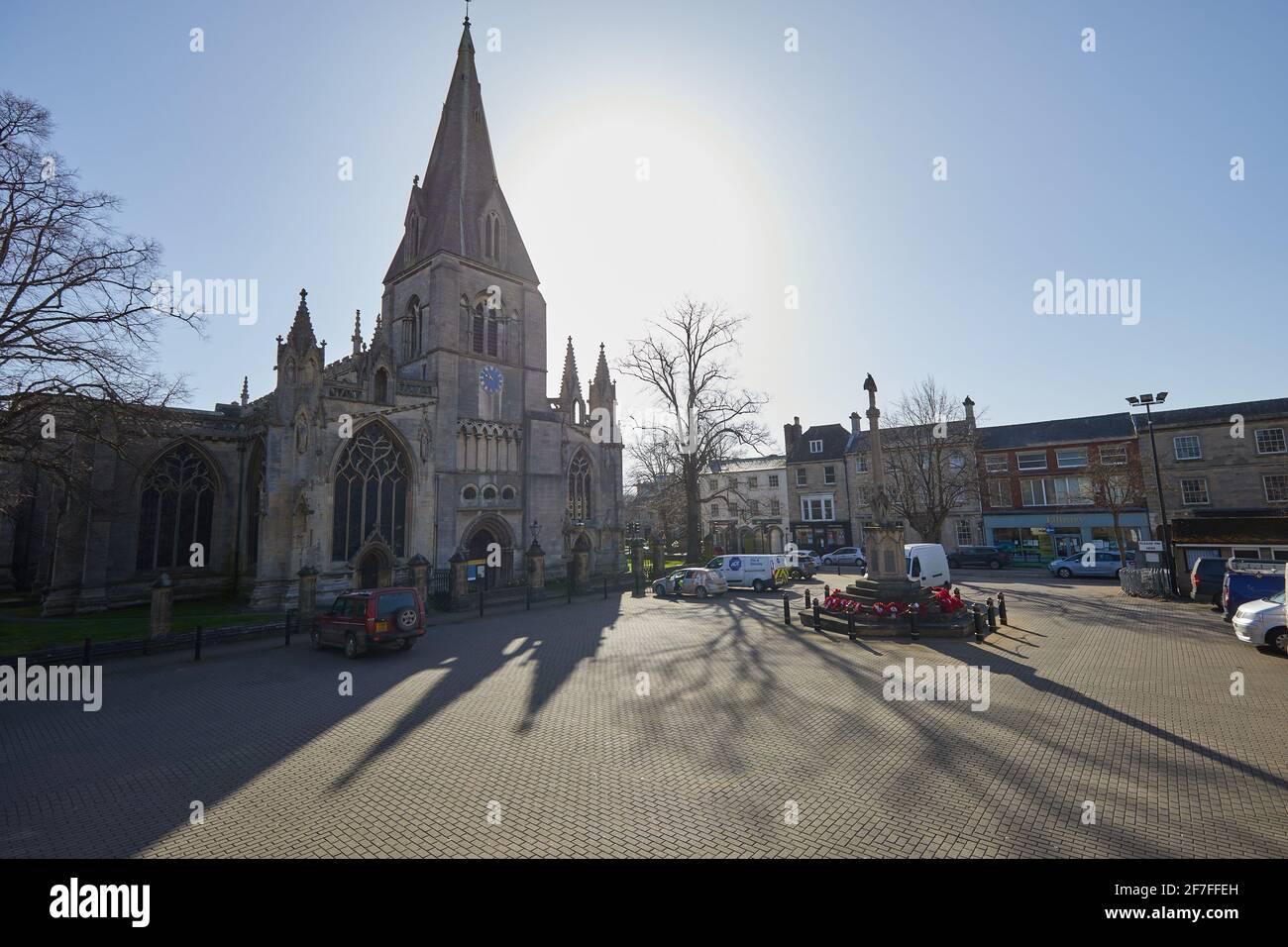 Sleaford Chiesa Parrocchiale di St Denys, Sleaford Foto Stock