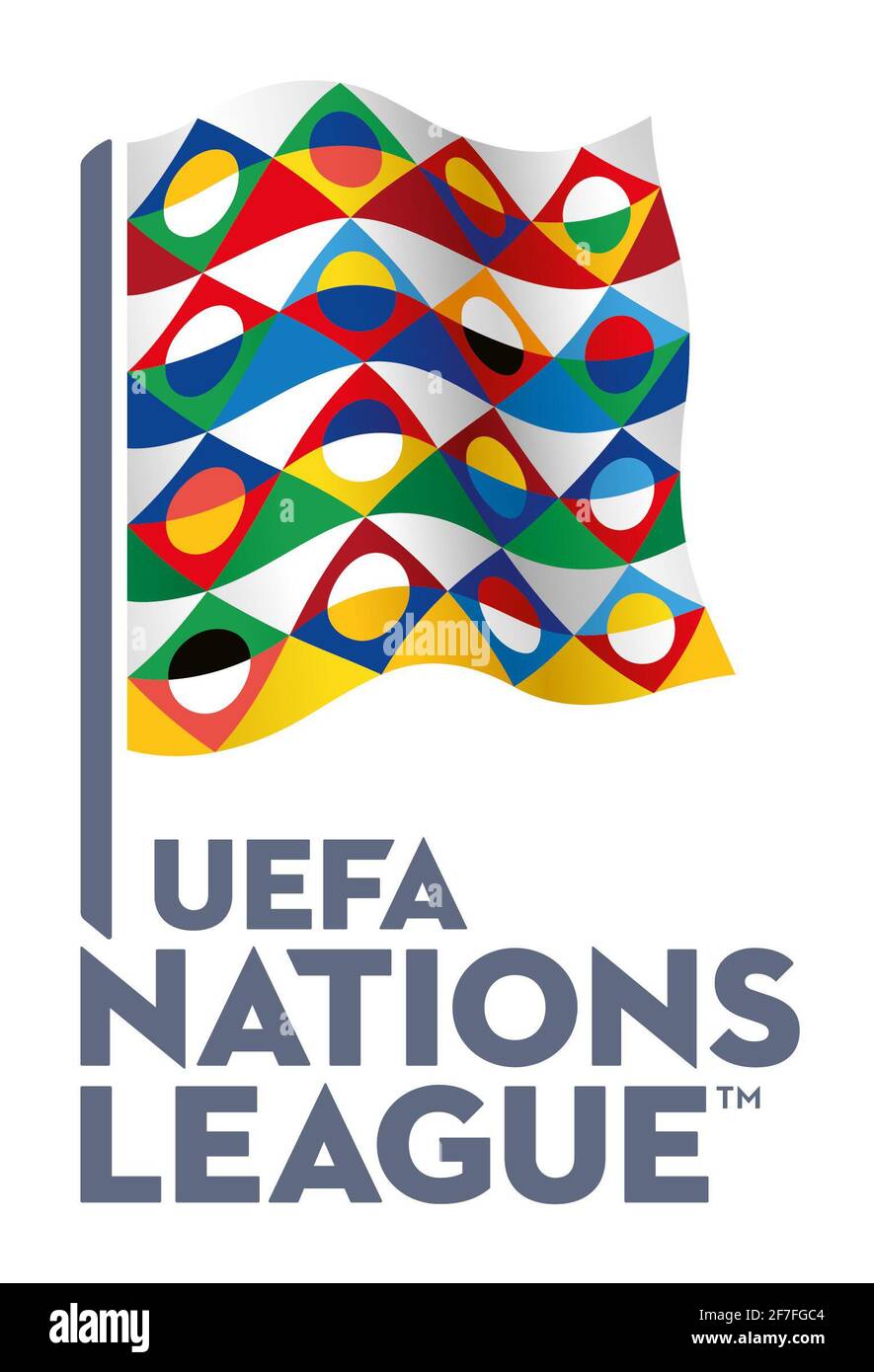 Logo ufficiale della UEFA Nations League Foto Stock