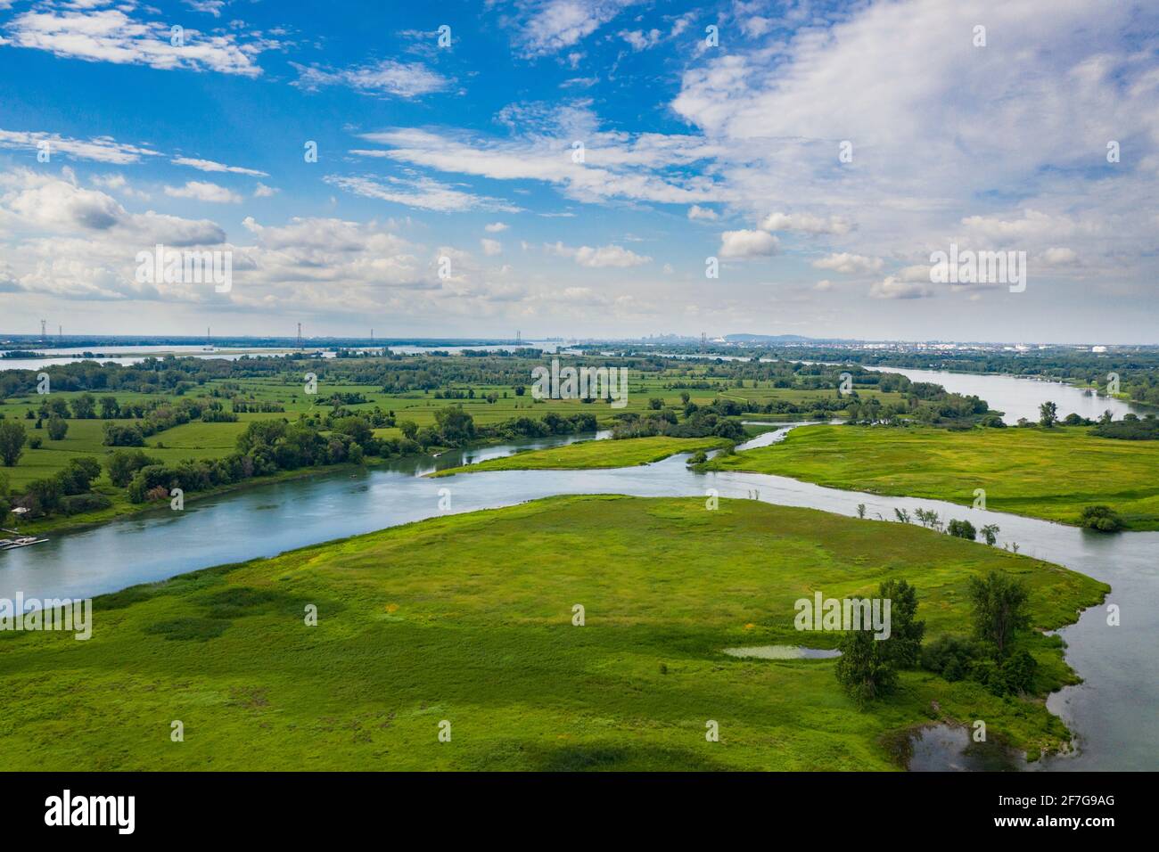 Isole dell'arcipelago di Hochelaga, dette anche isole di Montreal. Foto Stock