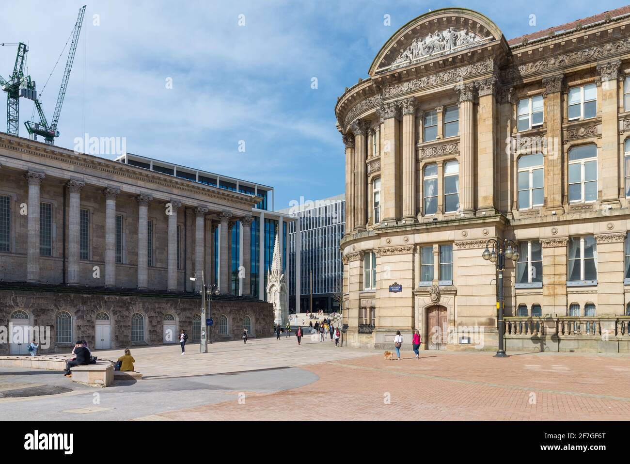 Victoria Square e il Birmingham Council House nella città di Birmingham centro Foto Stock
