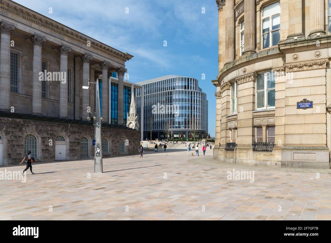 Victoria Square e il Birmingham Council House nella città di Birmingham centro Foto Stock