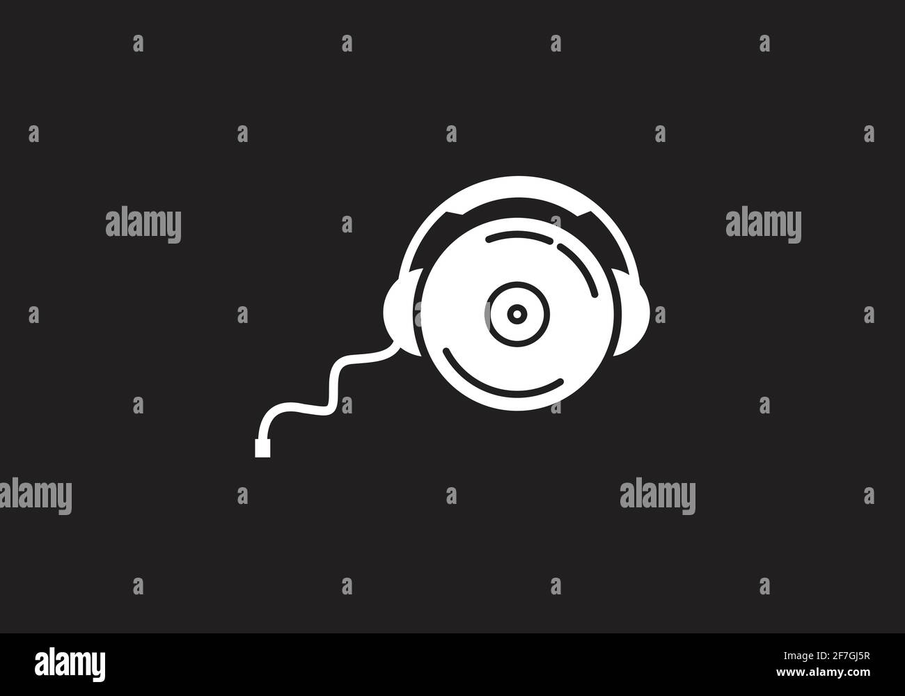 microfono, modello vettoriale per il design del logo musicale. Illustrazione Vettoriale