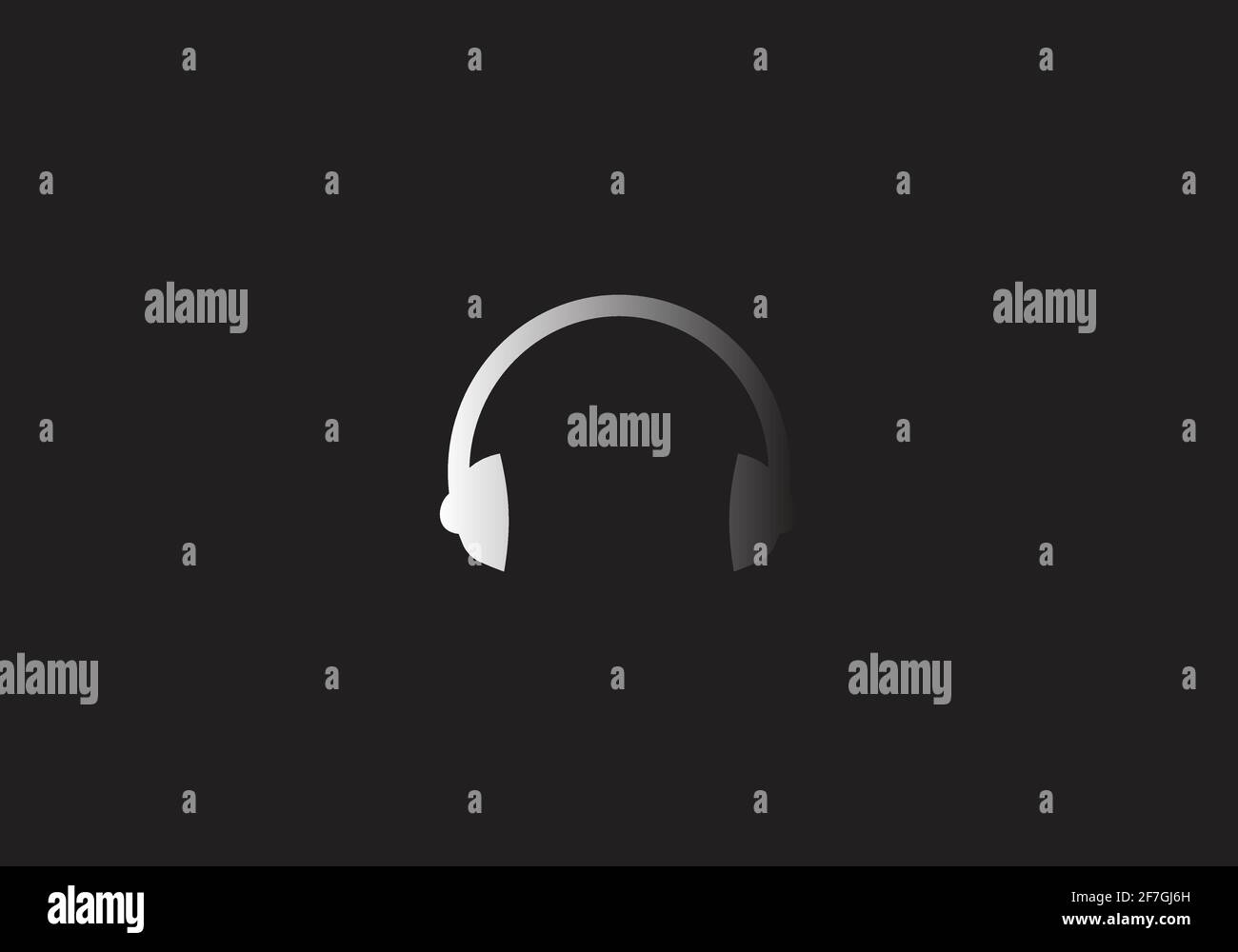 microfono, modello vettoriale per il design del logo musicale. Illustrazione Vettoriale