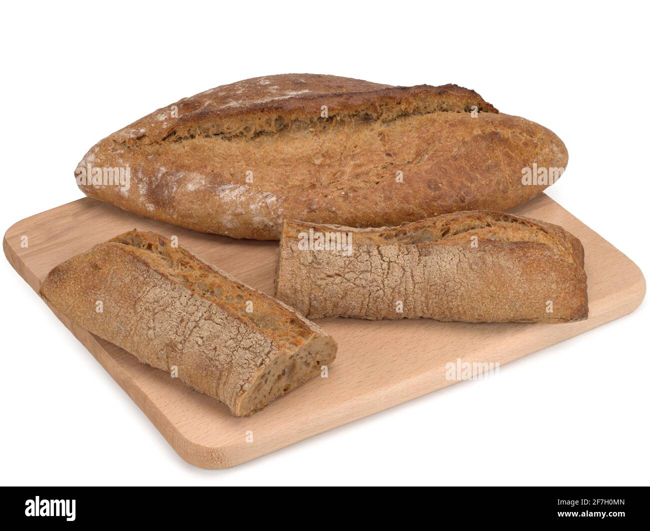 Pane di grano marrone multigreo, primo piano Foto Stock