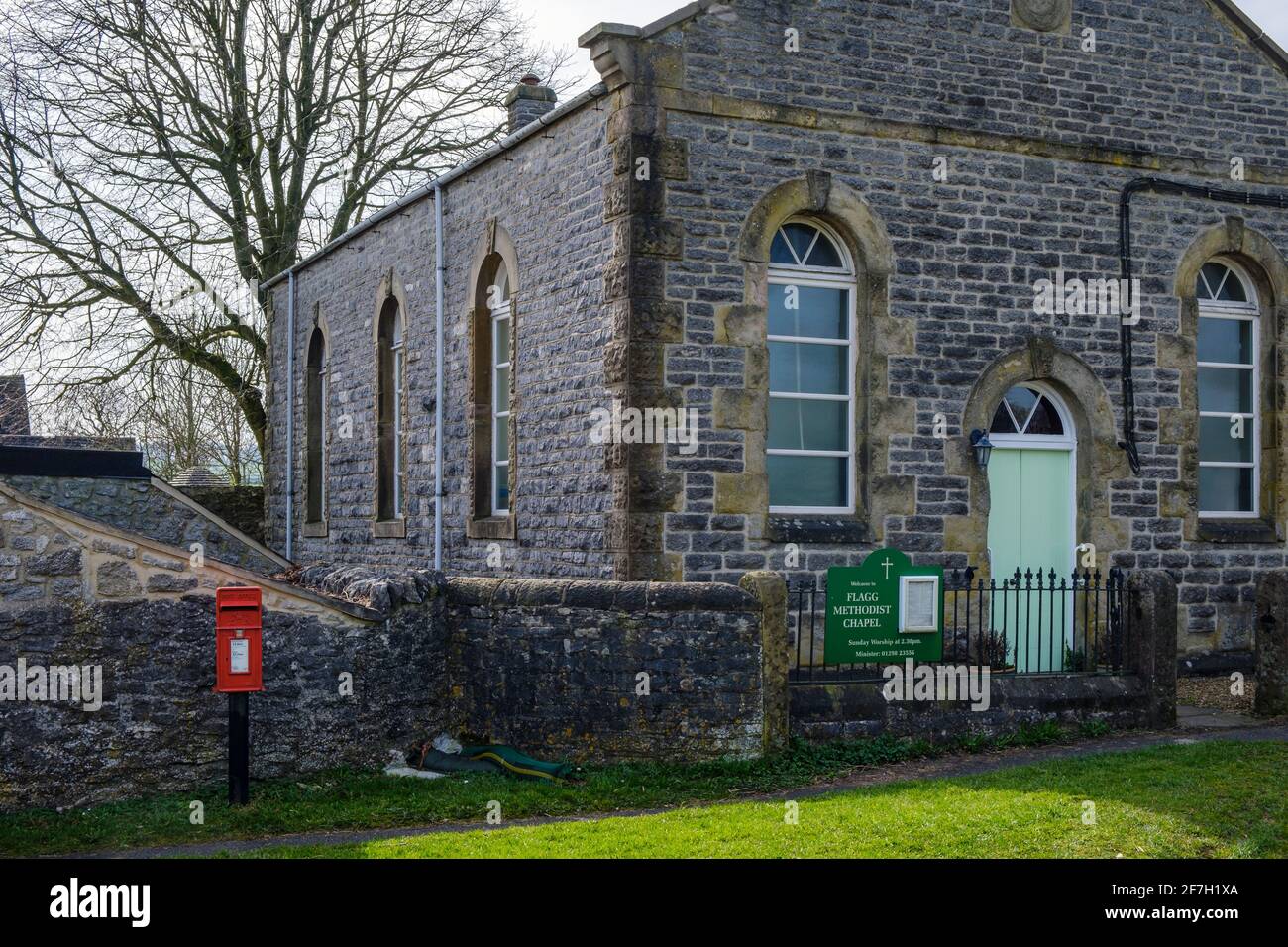 Flagg Methodist Chapel, Flagg, Peak District National Park, Derbyshire Foto Stock