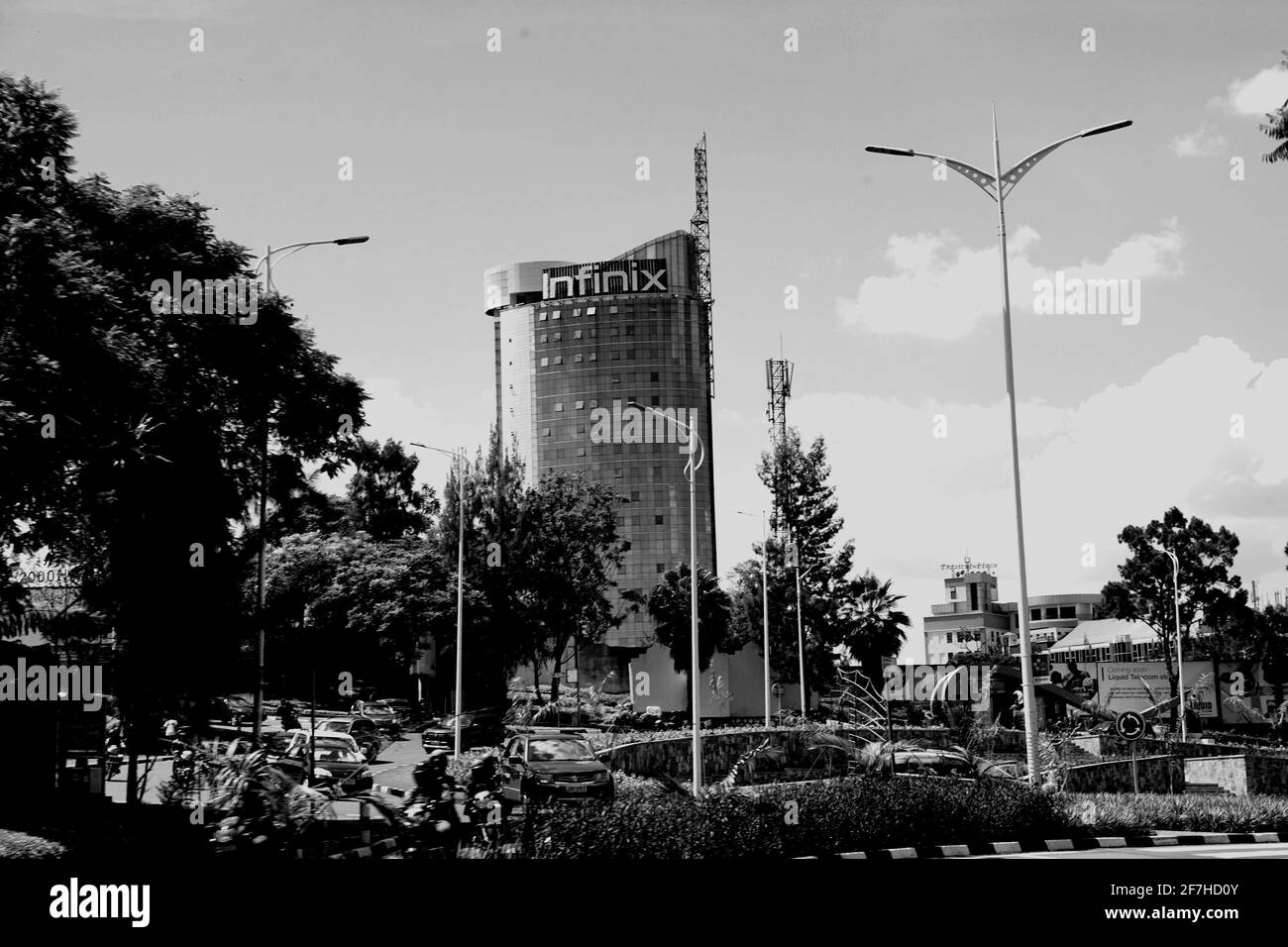 Trasporto Rwanda Africano e citta' di Kigali Foto Stock