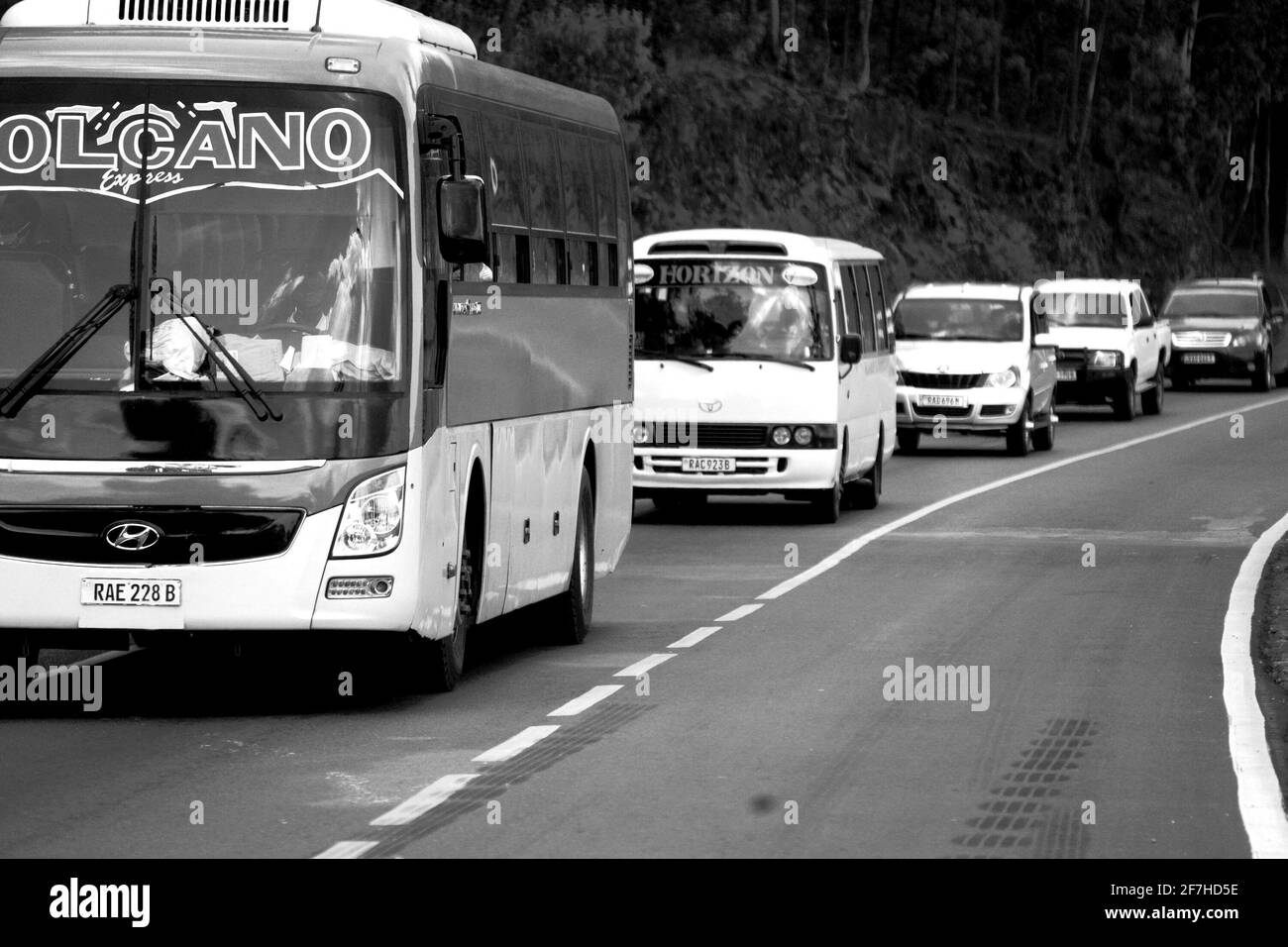 Trasporto Rwanda Africano e citta' di Kigali Foto Stock