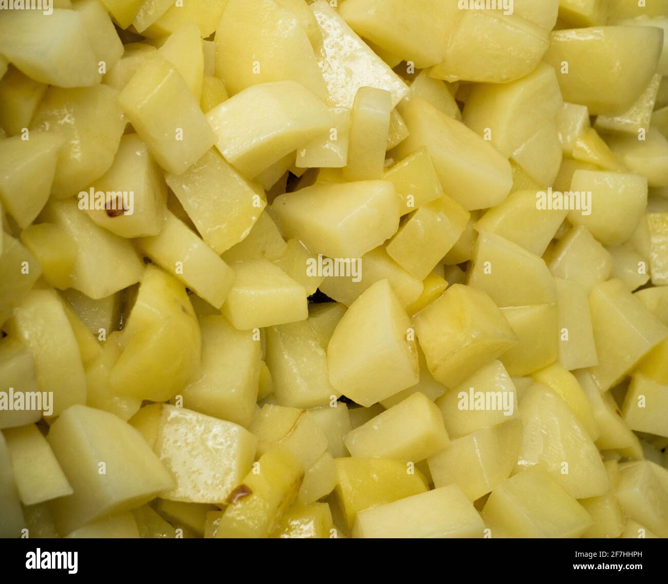 Patate fritte con crosta croccante Foto Stock