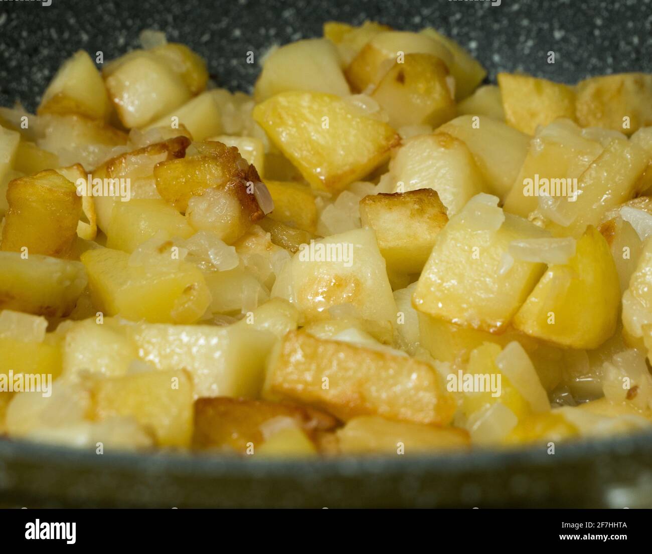 Patate fritte con crosta croccante Foto Stock