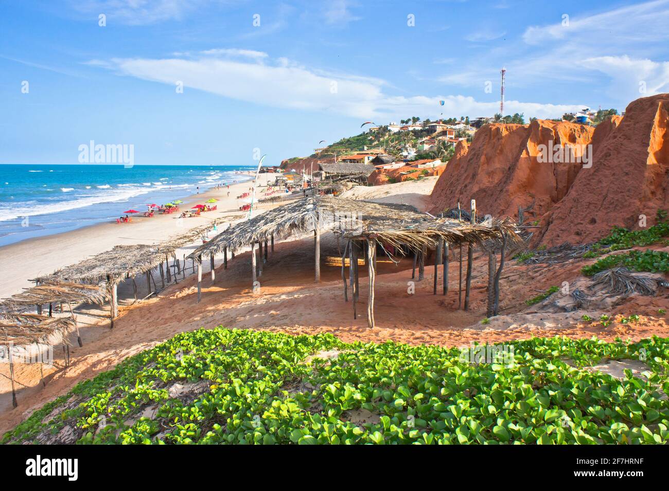 Canoa Quebrada, Tropical Beach view, Fortaleza, Brasile, Sud America Foto Stock