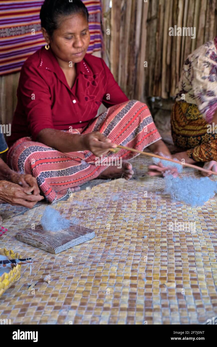 Preso @il villaggio di Boti, Timor, Nusa Tenggara Timur Foto Stock