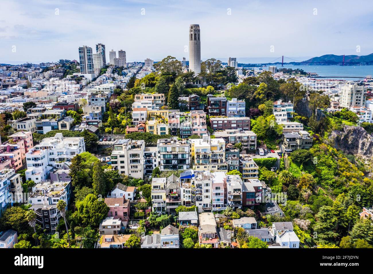 Coit Tower, San Francisco, California, Stati Uniti d'America Foto Stock