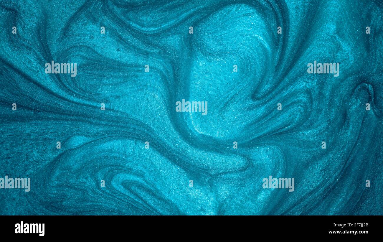 sfondo astratto blu glitter flow Foto Stock