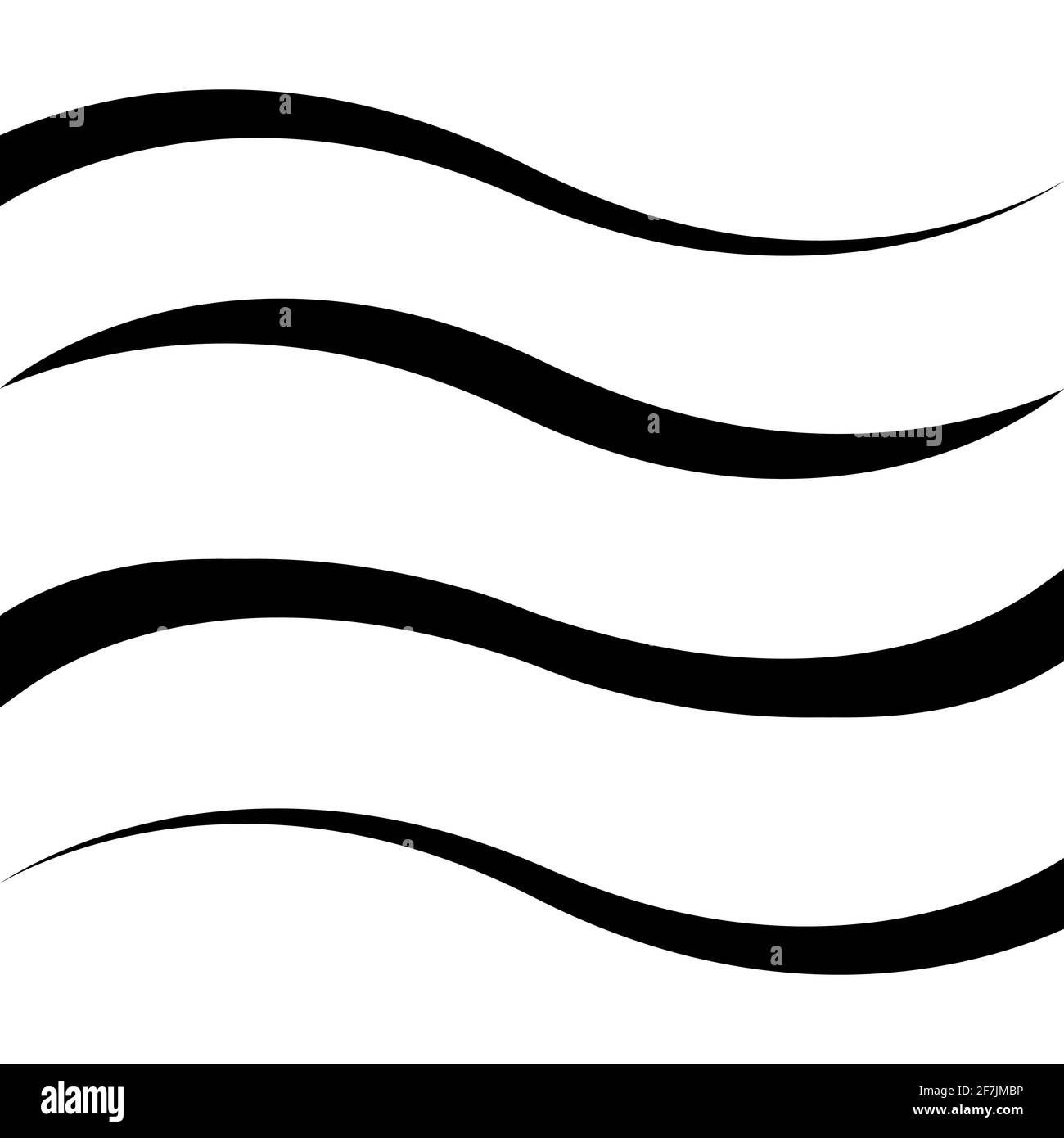 Impostare la linea di calligrafia curva striscia, vettore, nastro come una linea calligrafia elemento stradale con grazia curva Illustrazione Vettoriale