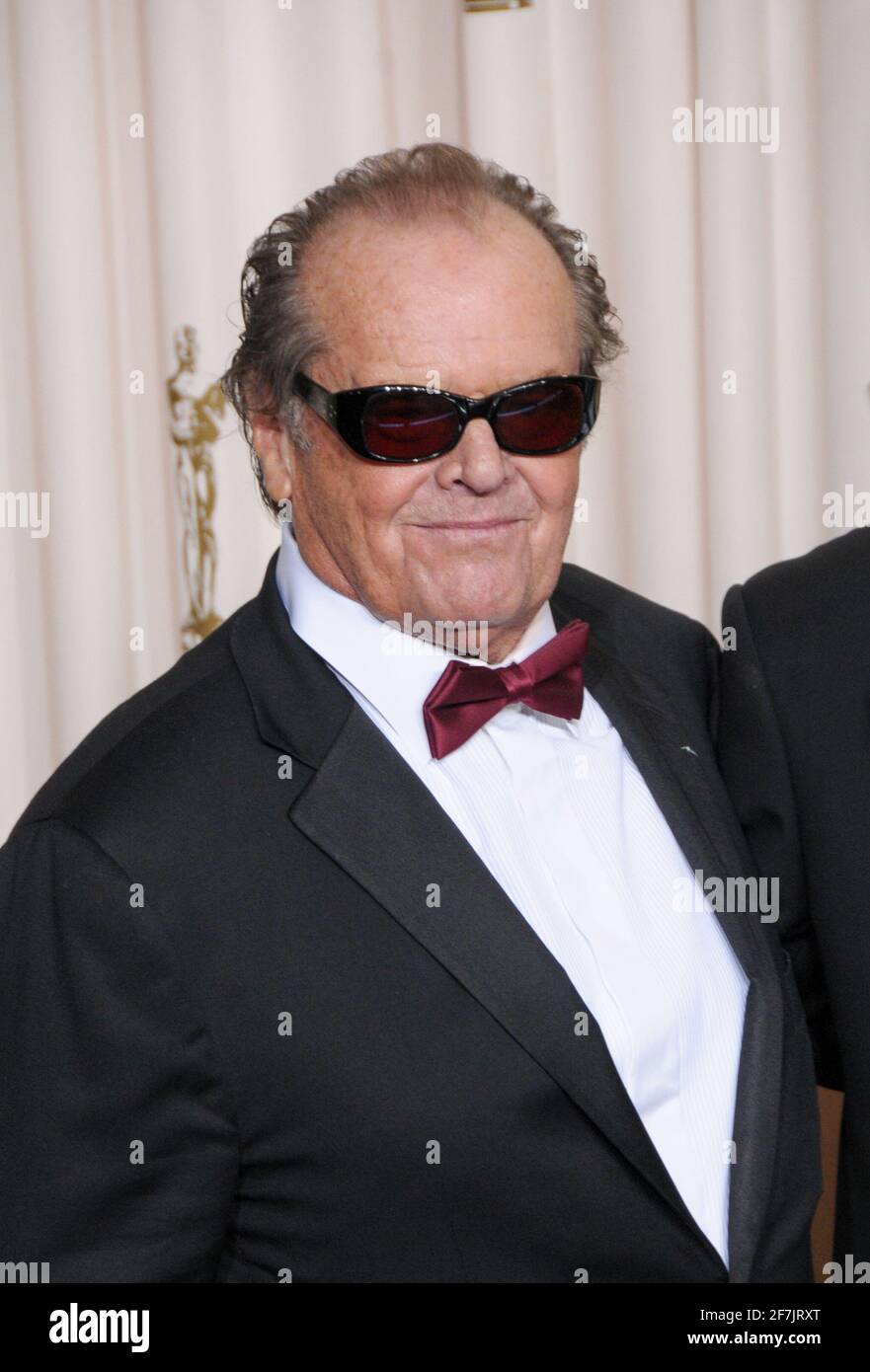 Jack Nicholson alla Sala Stampa 85th Academy Awards 2013 - Oscar - al Dolby Theatre di Los Angeles Foto Stock