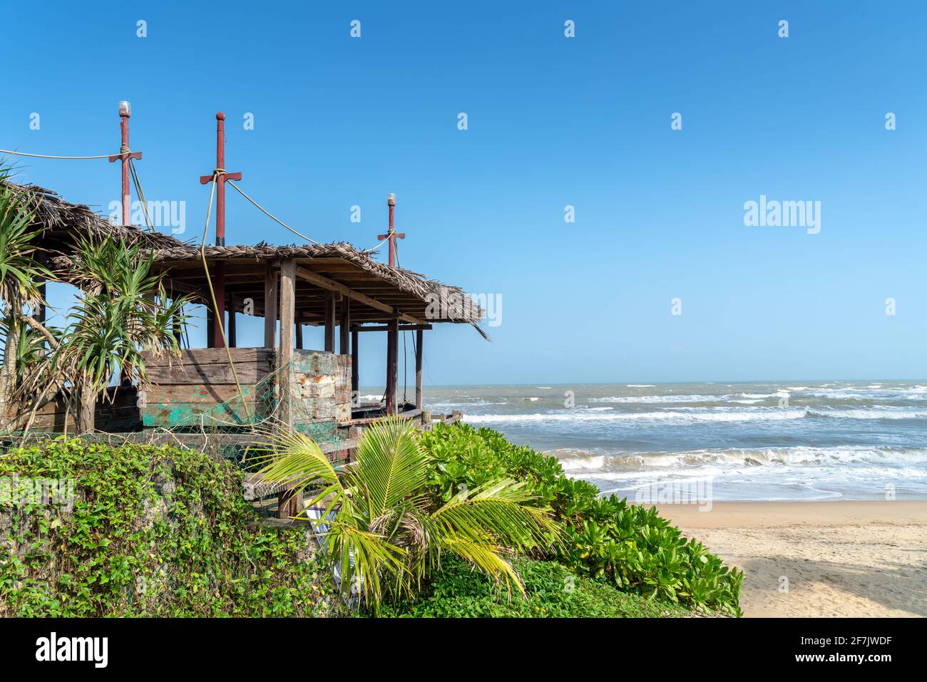 Paesaggio marino, Isola di Hainan, Cina. Foto Stock