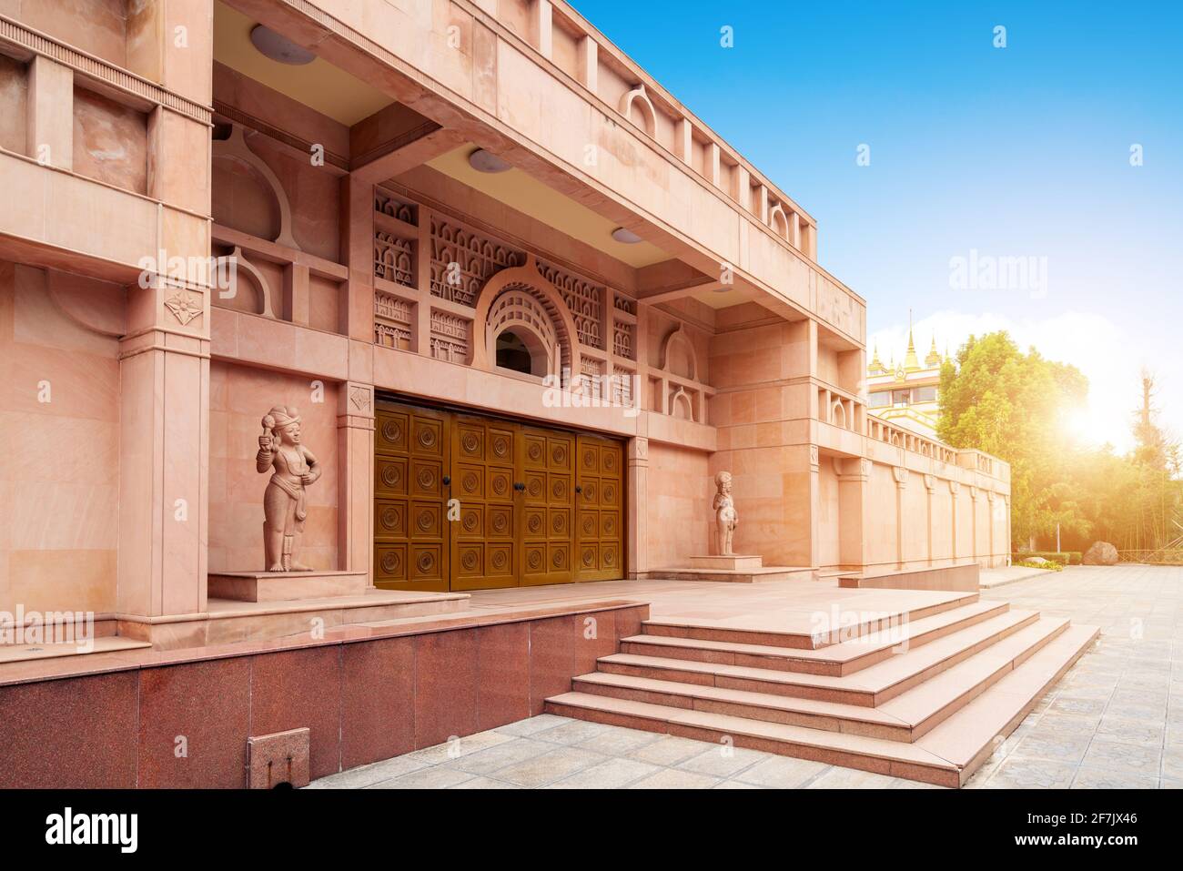 Tempio buddista in stile indiano, Luoyang, Cina. Foto Stock
