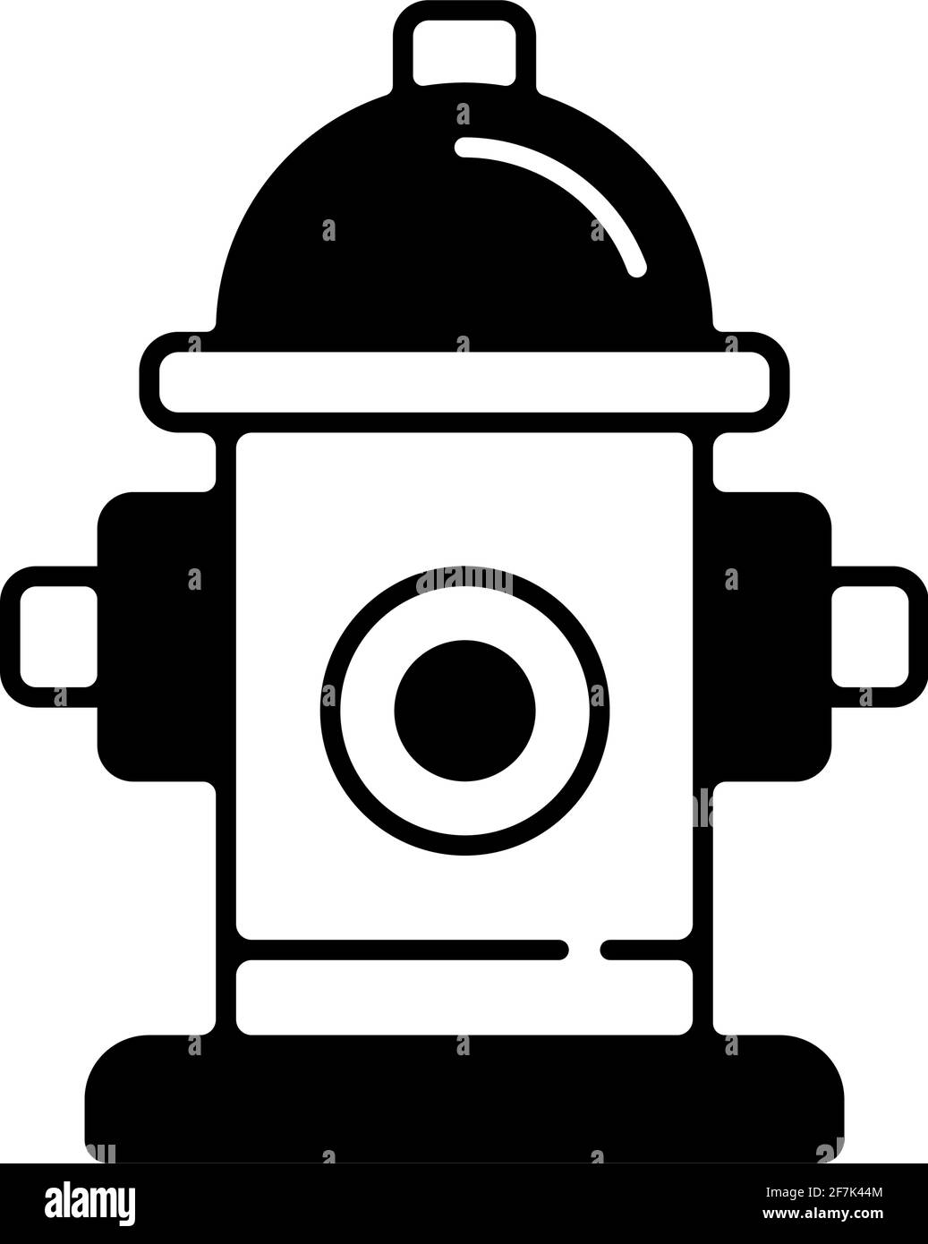 Icona lineare degli idranti antincendio Illustrazione Vettoriale