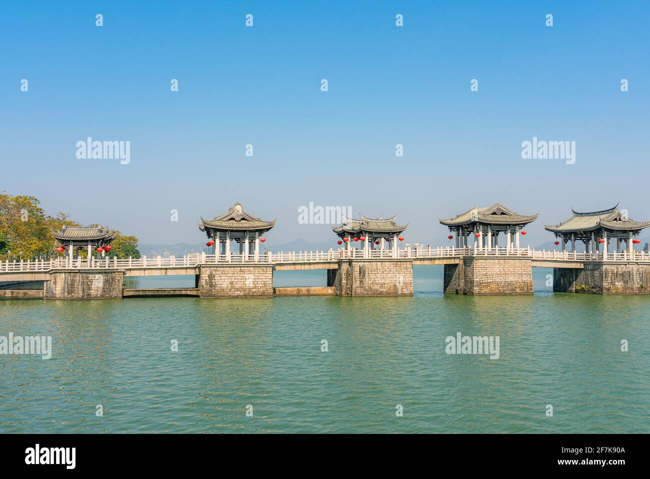 Il ponte Guangji, un punto di riferimento storico a Chaozhou, Cina. Foto Stock