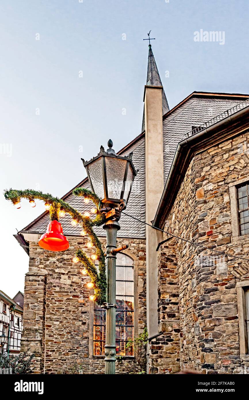 Hattingen (Germania): Atmosfera natalizia; Weihnachtsmarkt Foto Stock