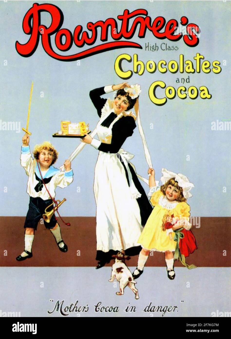 L'ANNUNCIO DI ROWNTREE CIRCA 1910 Foto Stock