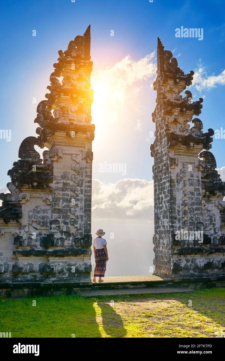 Pura Penataran Lempuyang tempio, Bali, Indonesia Foto Stock