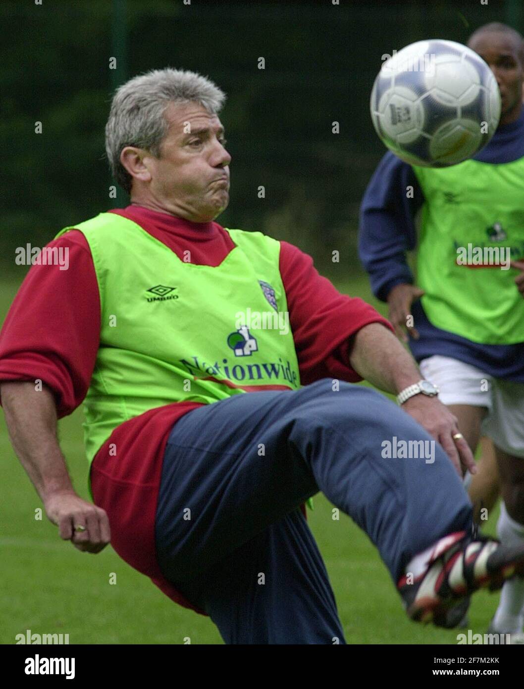 Il manager inglese Kevin Keegan durante la formazione per L'EURO 2000 campionato nella piccola città Spa nel sud-est Del Belgio Foto Stock