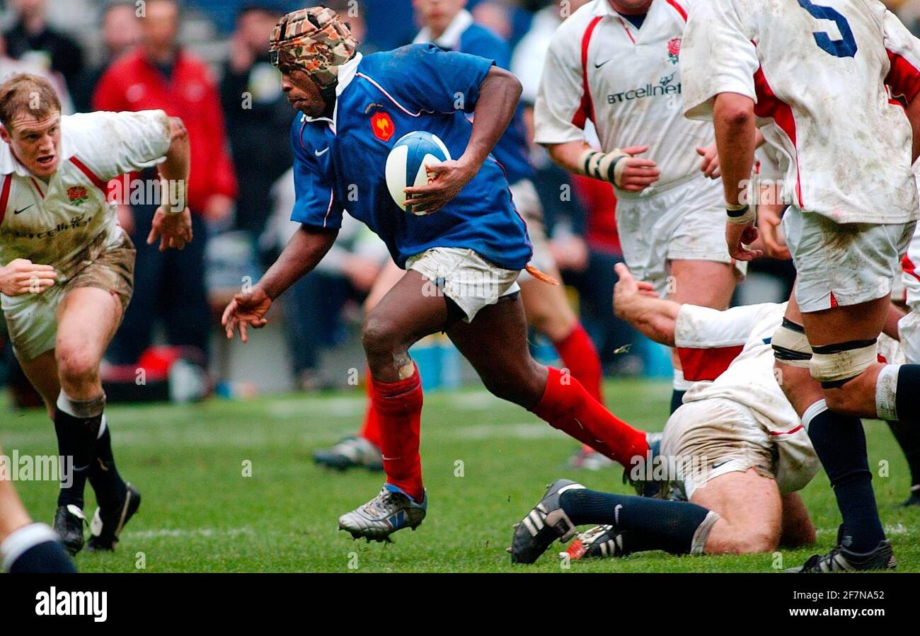 SEI NAZIONI FRANCIA V INGHILTERRA 2/3/2002 FOTO DAVID ASHDOWN.RUGBY Foto Stock