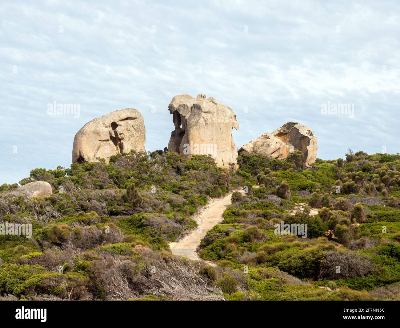 Skull Rocks, Lightstation Peninsula, Wilsons Promontory National Park, Australia Foto Stock