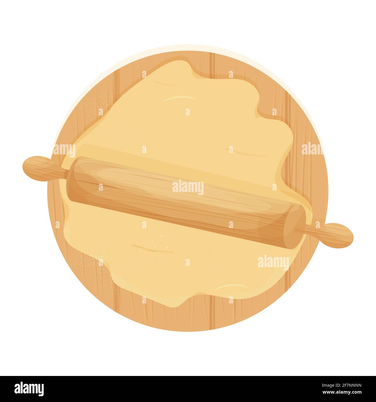 Spilla e pasta di legno isolati su sfondo bianco in cartoon stile stock illustrazione vettoriale. Oggetto dettagliato e testurizzato. Illustrazione vettoriale Illustrazione Vettoriale