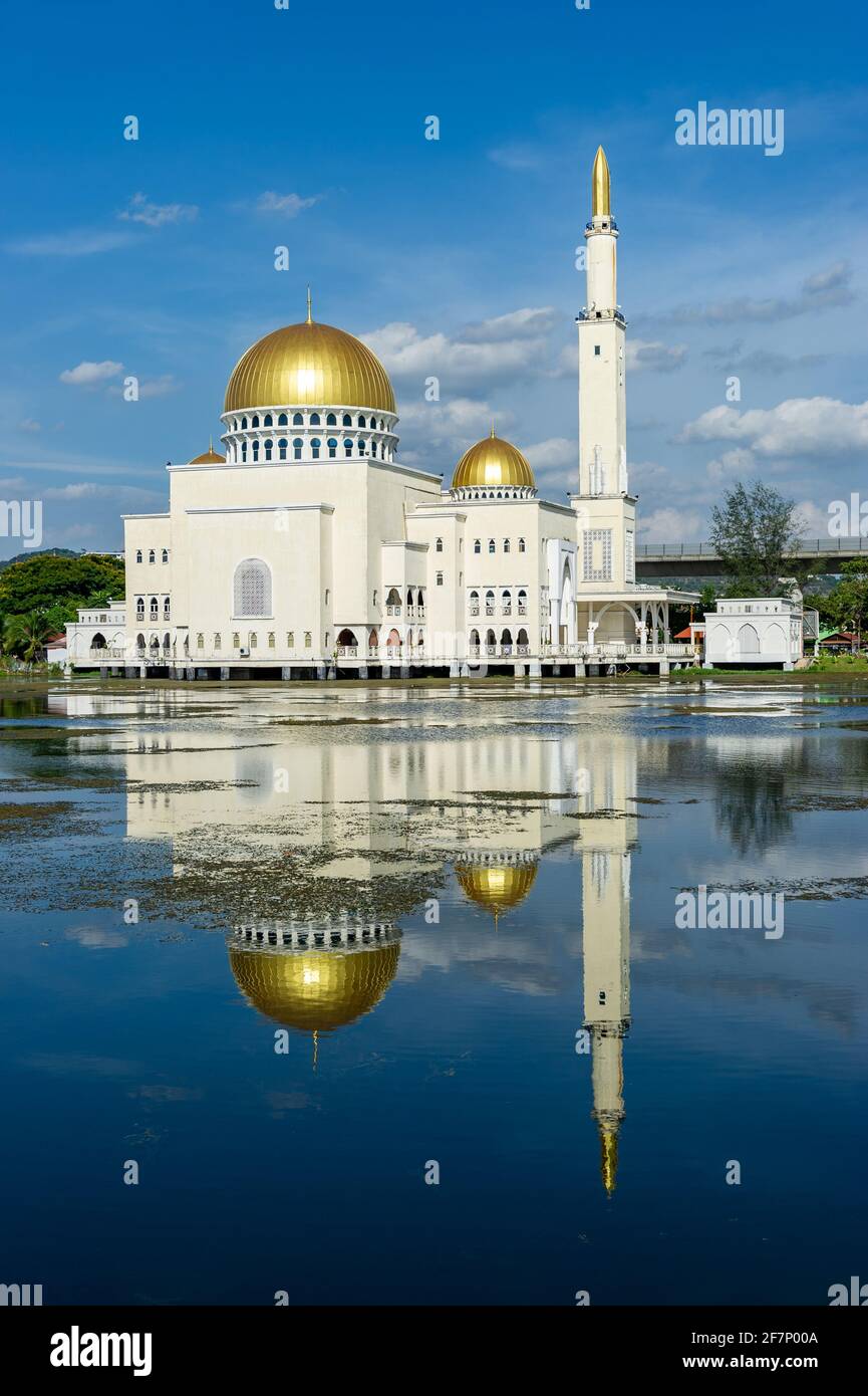 Moschea di Puchong Perdana, Selangor, Malesia Foto Stock