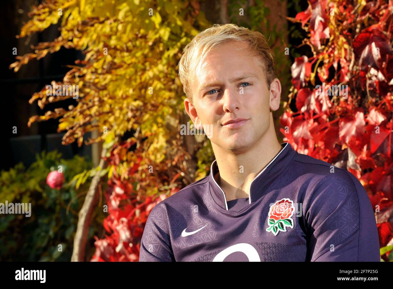 La nuova divisa away della squadra di rugby in Inghilterra. 29/10/09. SHANE GERAGHTY FOTO DAVID ASHDOWN Foto Stock