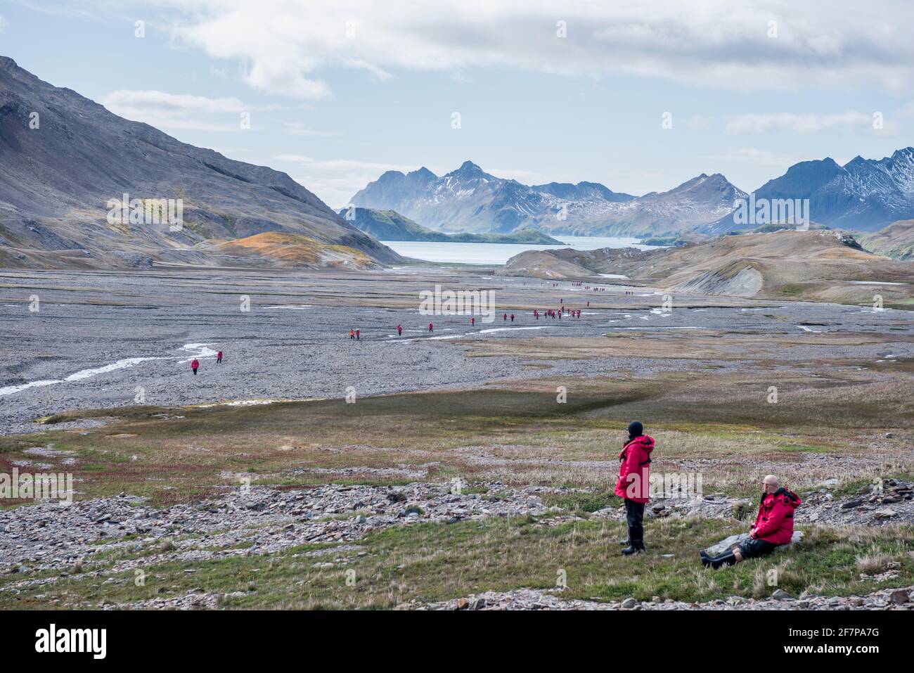 Shackleton Valley, vicino a Stromness, isola della georgia meridionale, antartide Foto Stock