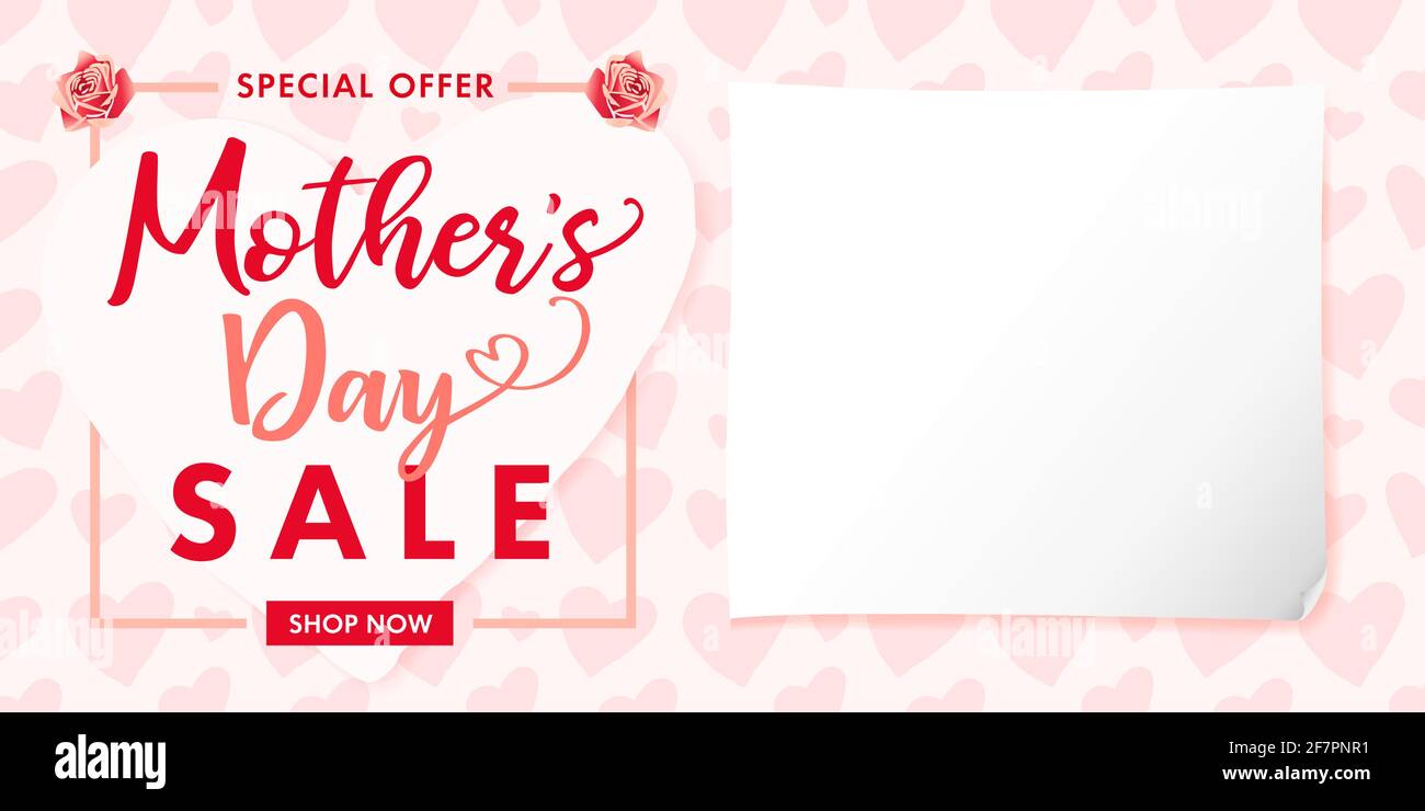 Happy Mothers giorno congrats concetto. Stile d'arte decorativo. Poster Creative Mother's Day, al miglior MOM di sempre. Modello di disegno astratto isolato. Moder Illustrazione Vettoriale